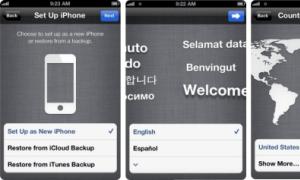 Как создать новый Apple ID: регистрация в App Store без карты Первый запуск iphone 6