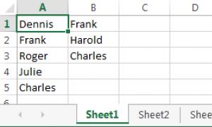 Як порівняти два стовпці в Excel на збіги