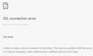Kako pokrenuti i izbrisati SSL podatke u pregledniku Yandex, zašto dolazi do rušenja