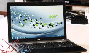 Лаптоп Acer Aspire V3: описание, технически характеристики, прегледи